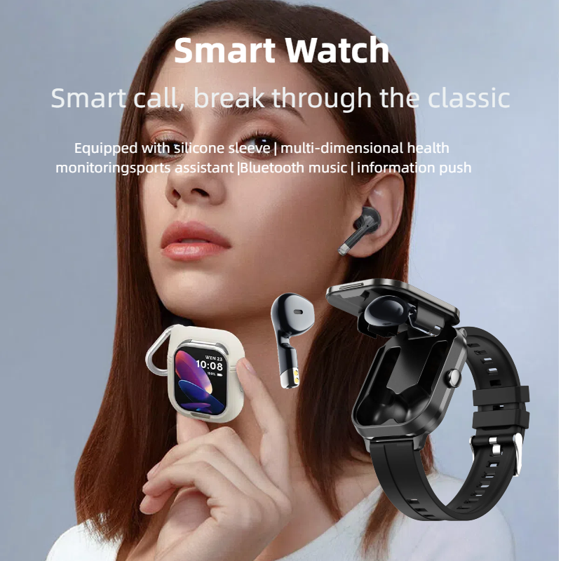 Smartwatch Headset - Smartwatch for Men Women 2.01HD Touchsreen