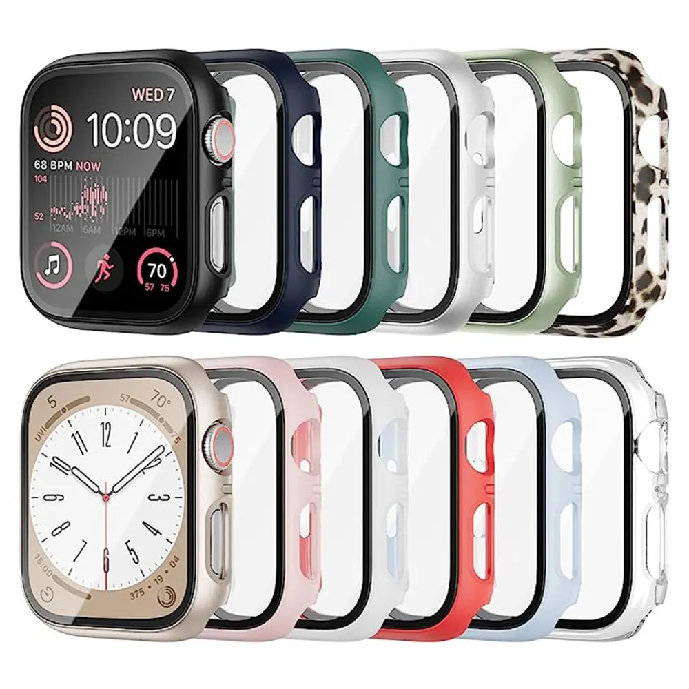 Smartwatch Band Accessories - Glass+cover For Apple Watch Case series