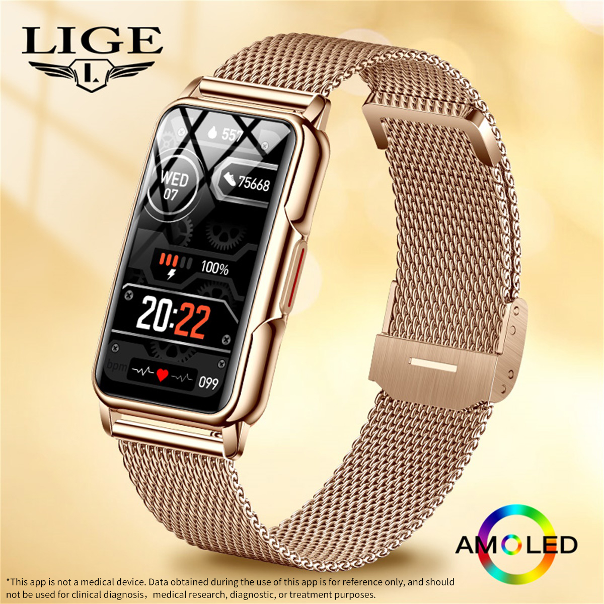 Smartwatch Band Accessories - LIGE Smart Watch Men Women Fitness