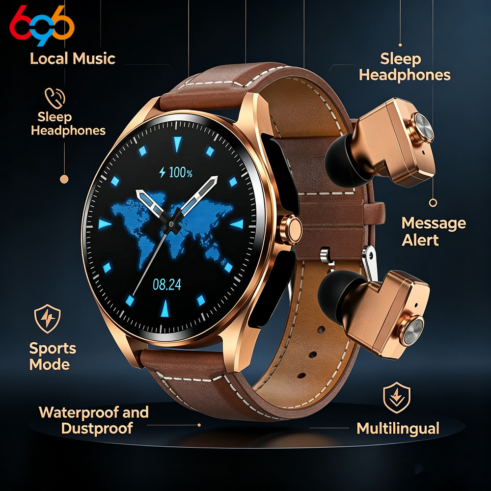 Smartwatch Headset - TWS Bluetooth Headset Music Play Message