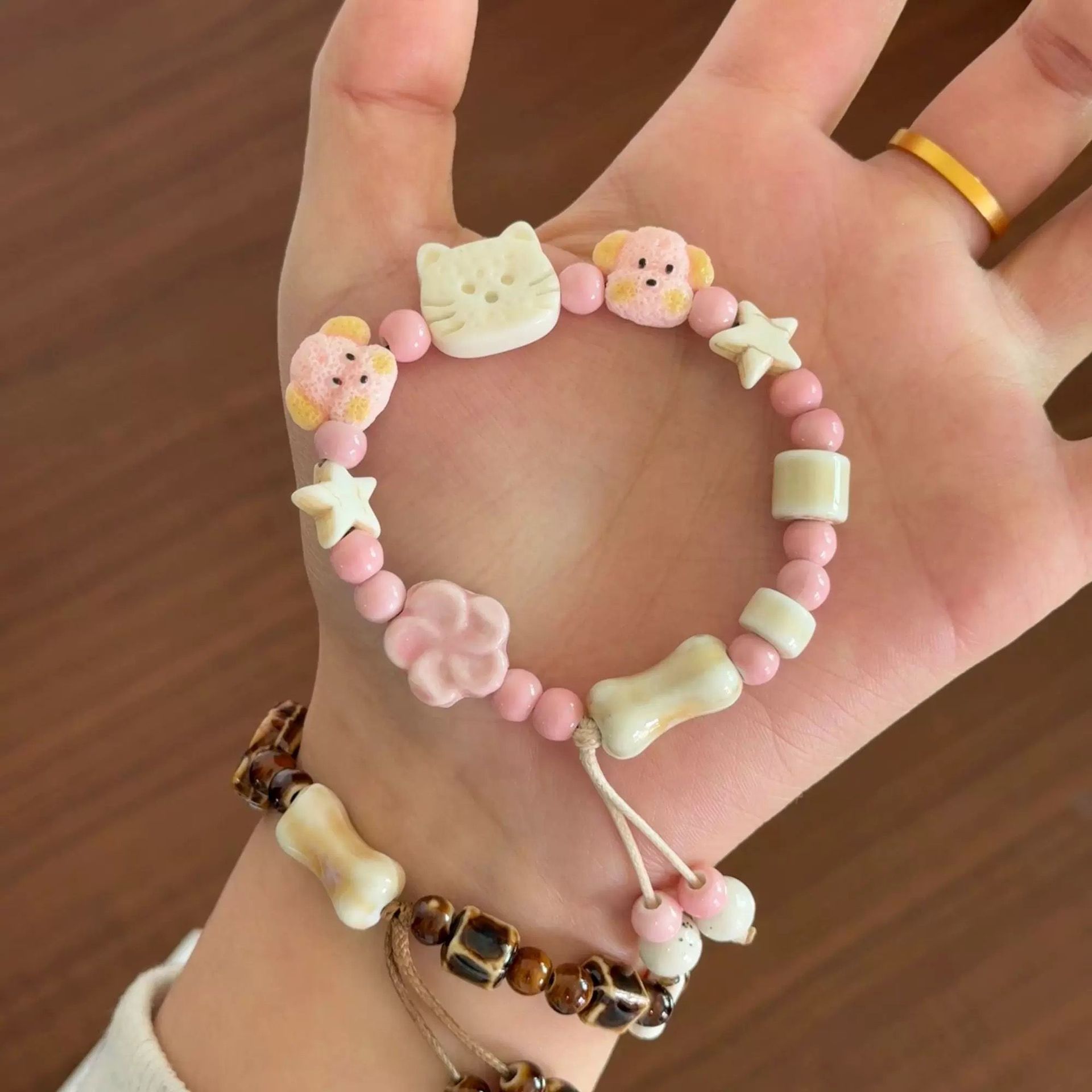 1pc Cute Ceramic Bracelet Kitt - Ceramic Link Bracelet review and price