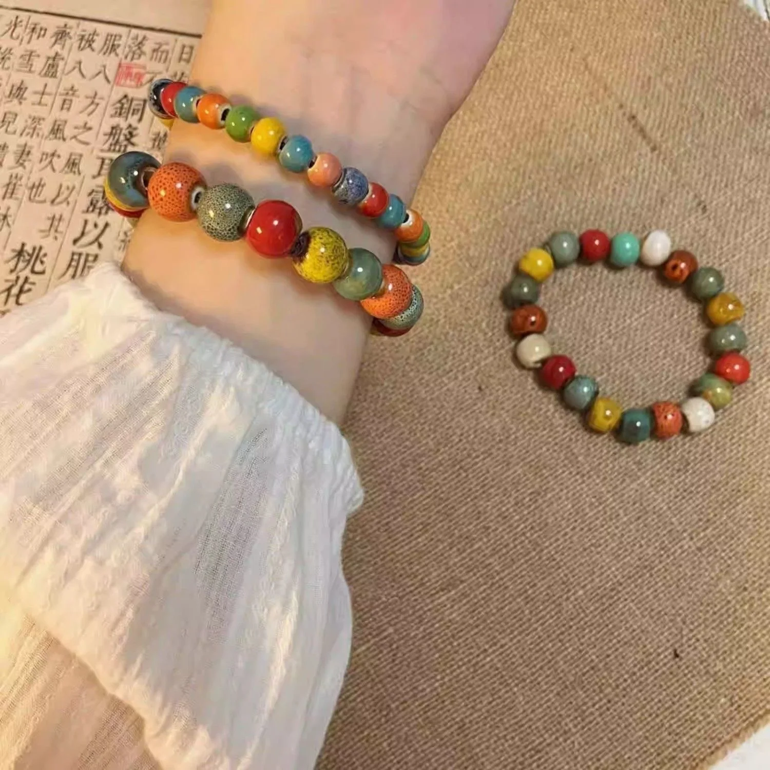 New Women's Dopamine Color Cer - Ceramic Link Bracelet review and price