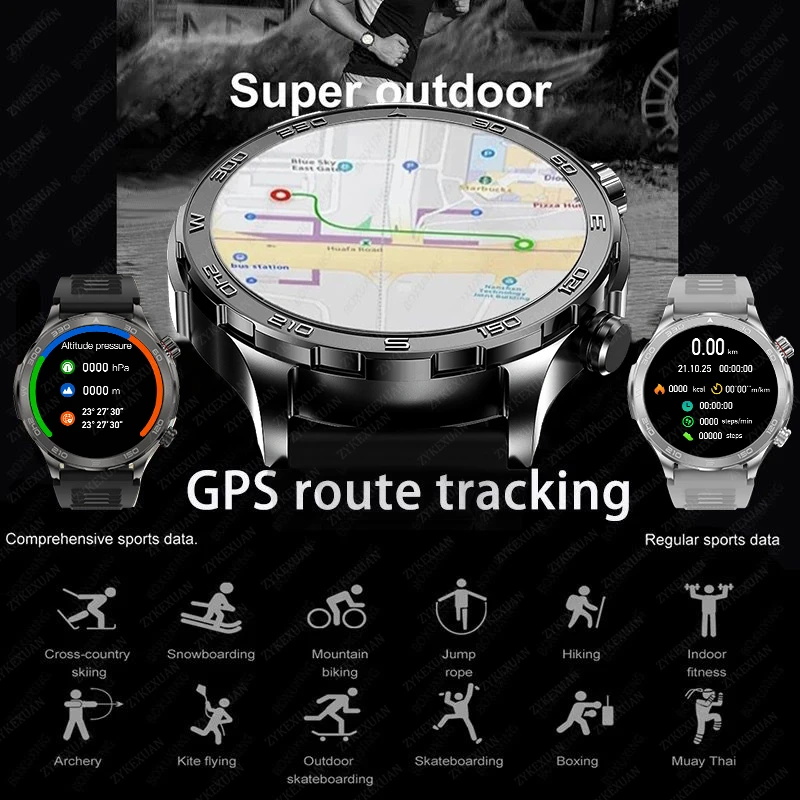 New GPS Track Smart Watch Men  - Smartwatch Headset review and price