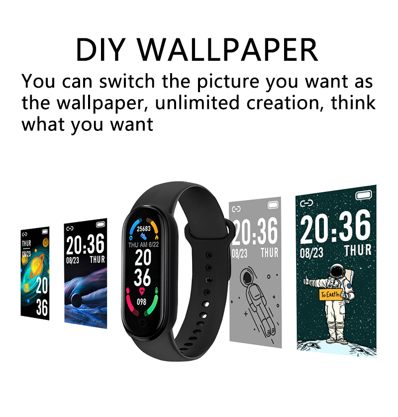 M6 Smart Watch Men Women Fitne - Android Smartwatch Accessories review and price