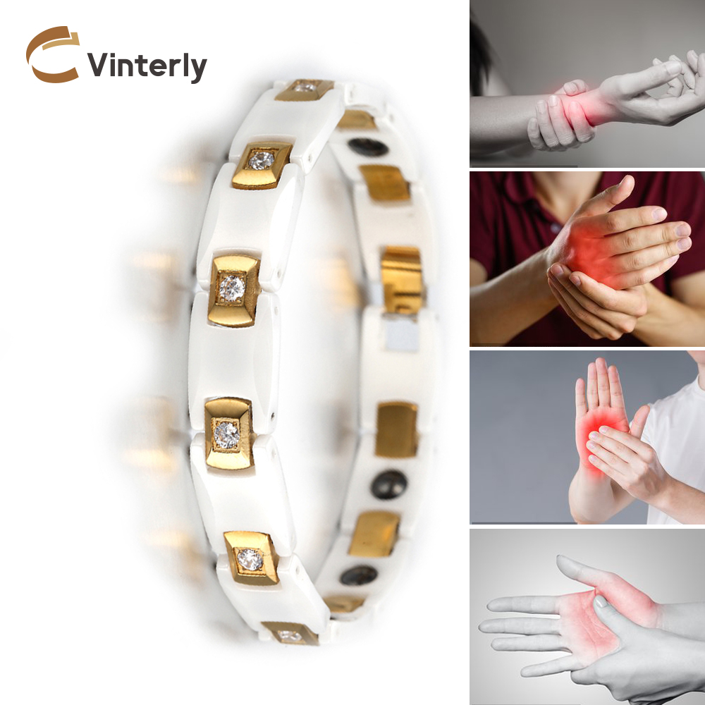 Vinterly Bracelets for Women C - Ceramic Link Bracelet review and price