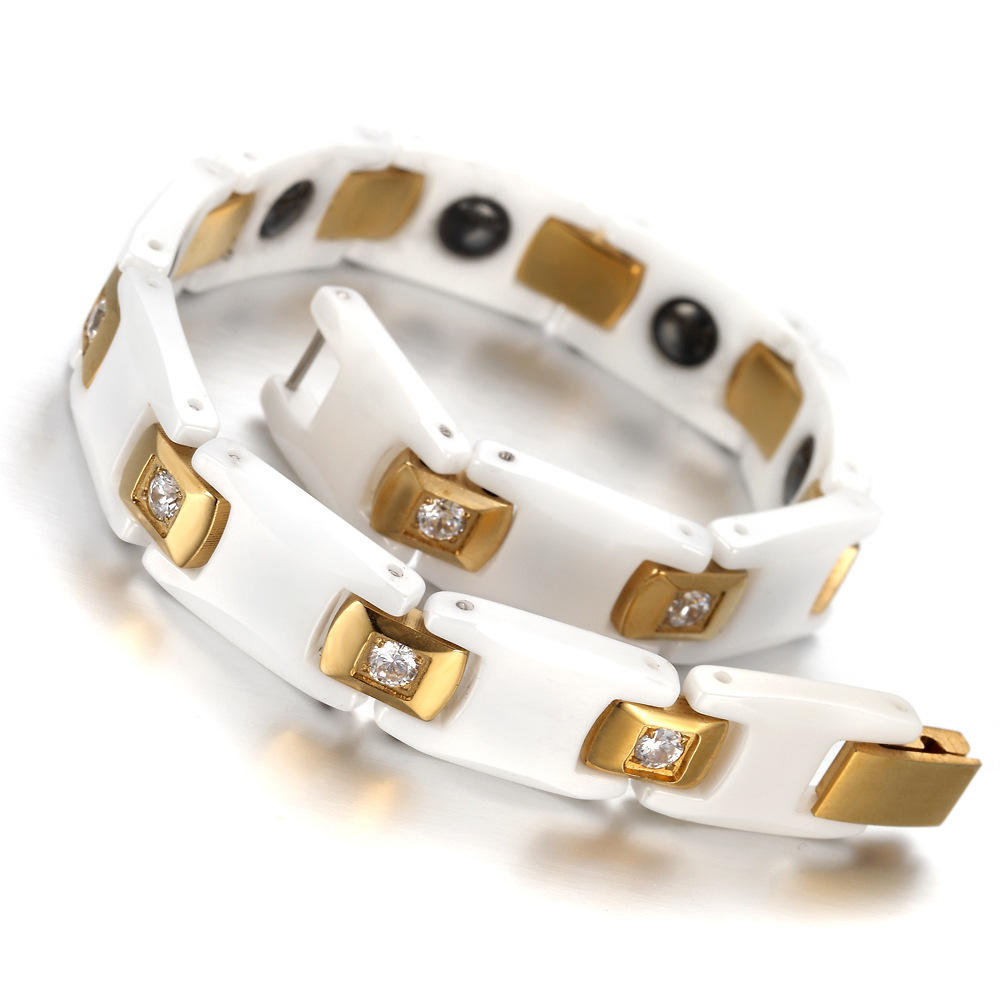 Vinterly Bracelets for Women C - Ceramic Link Bracelet review and price