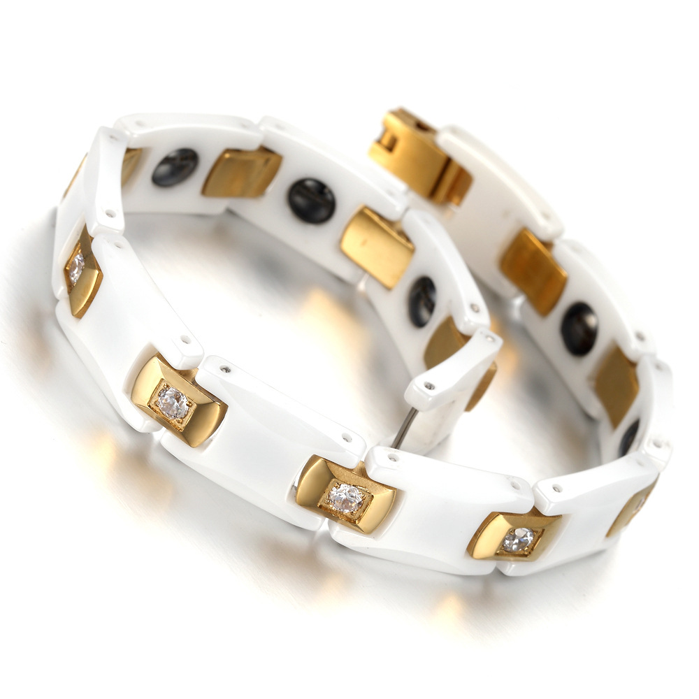 Vinterly Bracelets for Women C - Ceramic Link Bracelet review and price