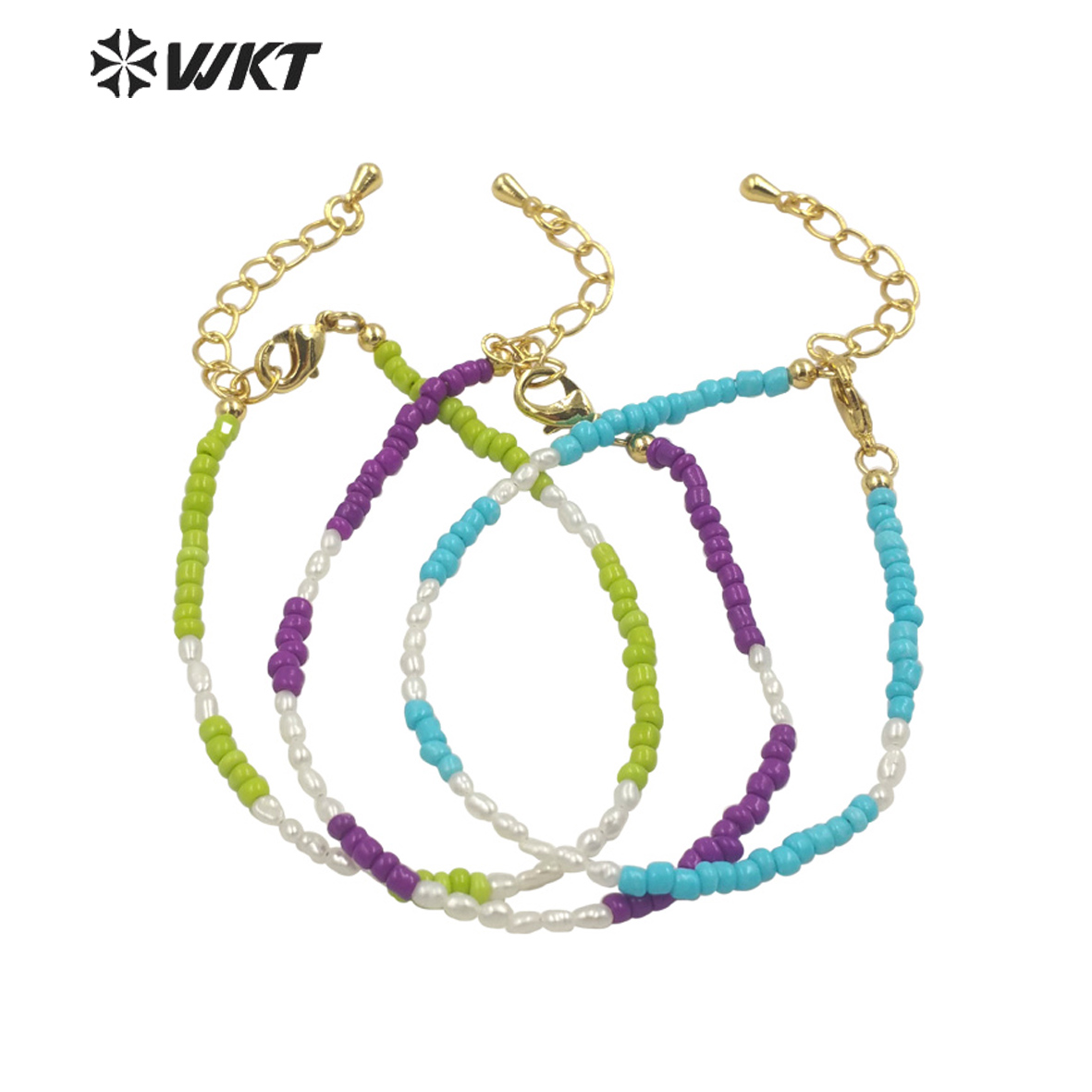 WT-MPB079 Women Elegant Tiny 2 - Ceramic Link Bracelet review and price