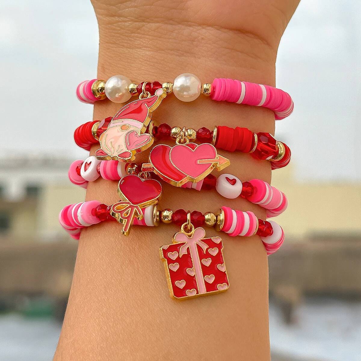 Salircon 4Pcs/Set Bohemia Soft - Ceramic Link Bracelet review and price