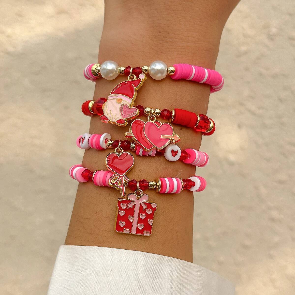 Salircon 4Pcs/Set Bohemia Soft - Ceramic Link Bracelet review and price