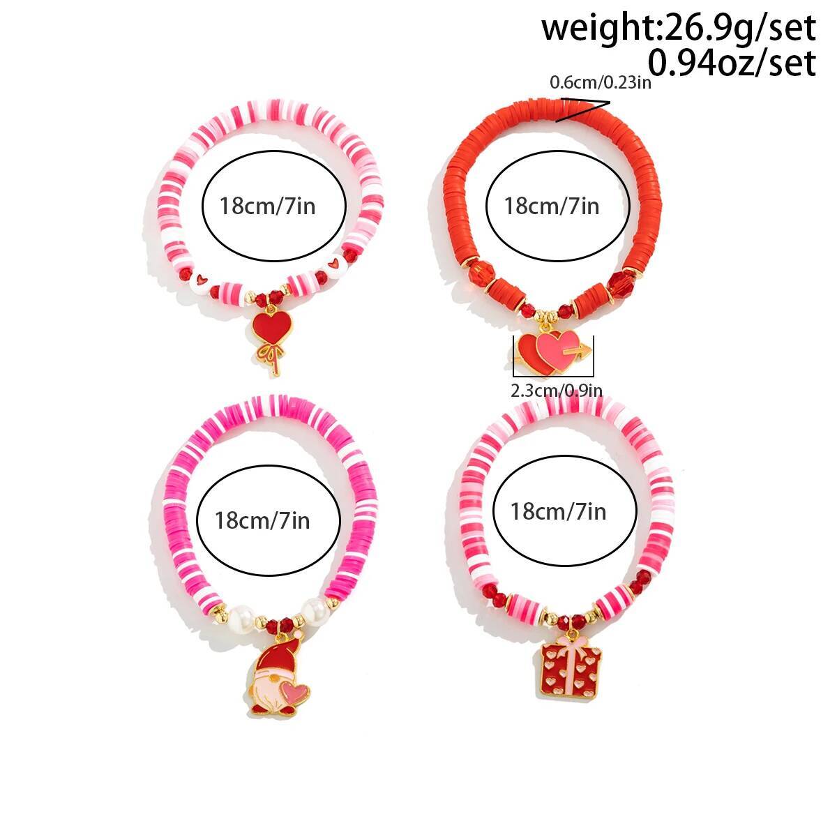 Salircon 4Pcs/Set Bohemia Soft - Ceramic Link Bracelet review and price