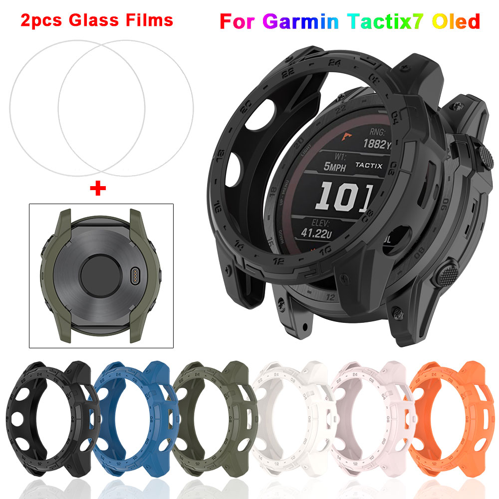 TPU Silicone Case + Tempered G - Android Smartwatch Accessories review and price
