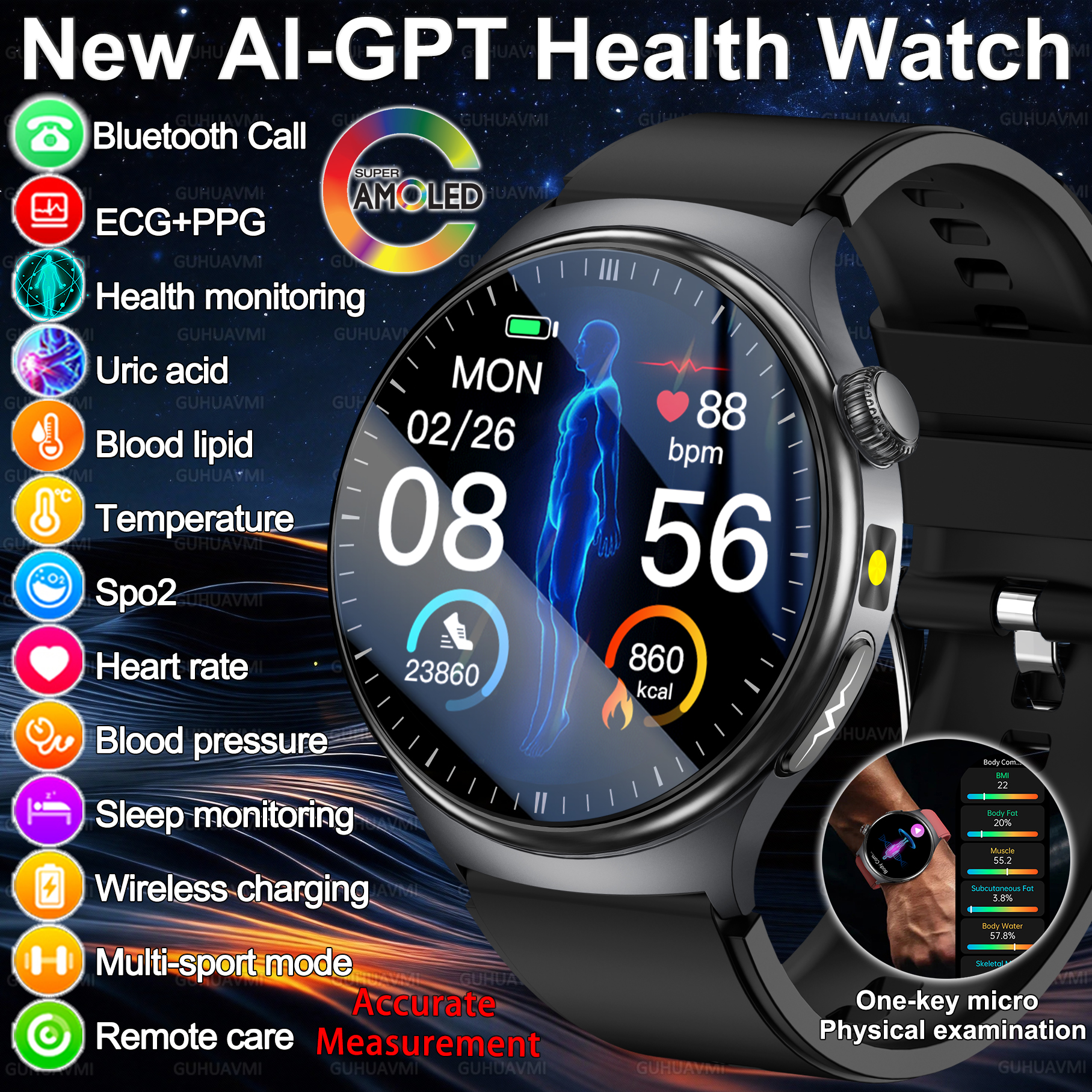 2026 New Accurate Diagnosis Sm - Android Smartwatch Accessories review and price