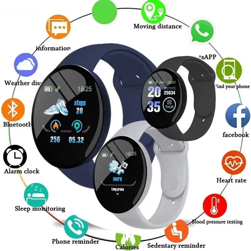 Children D18 Smartwatch Square - Android Smartwatch Accessories review and price