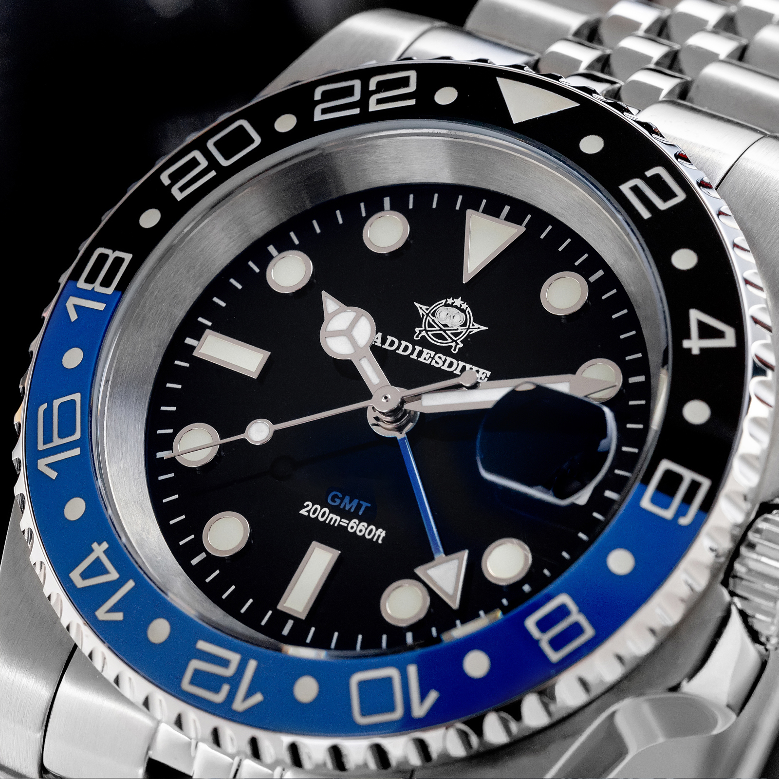 ADDIESDIVE AD2050 Luxury GMT W - Ceramic Link Bracelet review and price