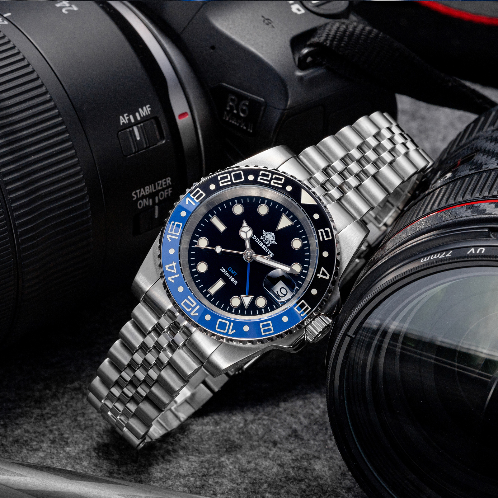 ADDIESDIVE AD2050 Luxury GMT W - Ceramic Link Bracelet review and price