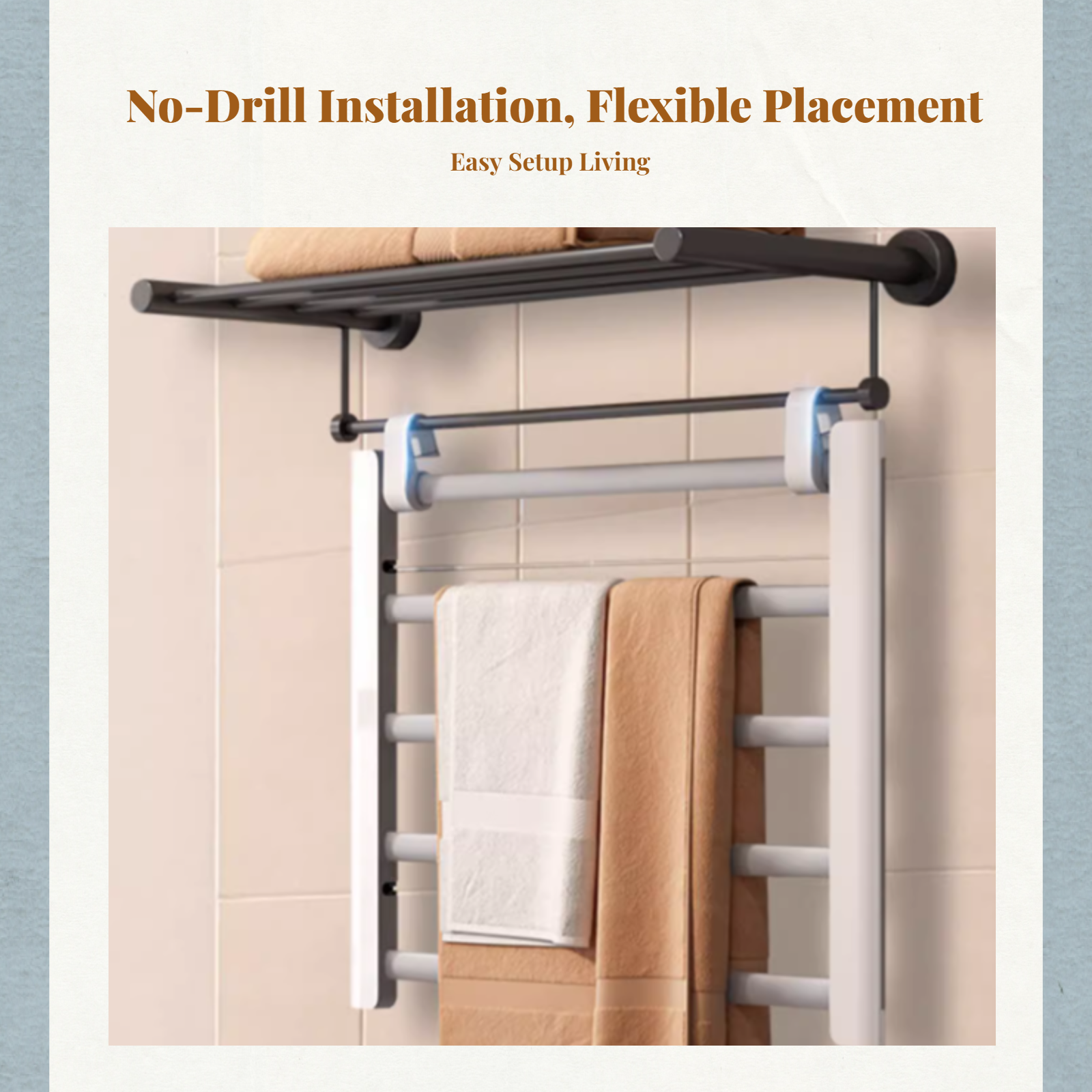 Electric Towel Warmer Aluminum - Smart Accessories review and price