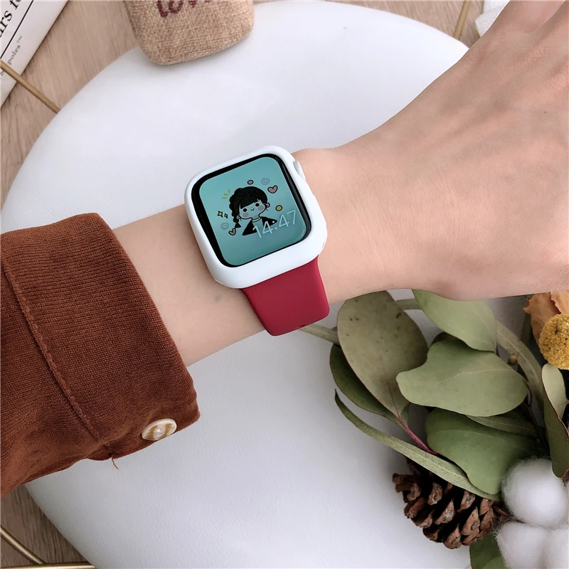 Glass+cover For Apple Watch Ca - Smartwatch Band Accessories review and price