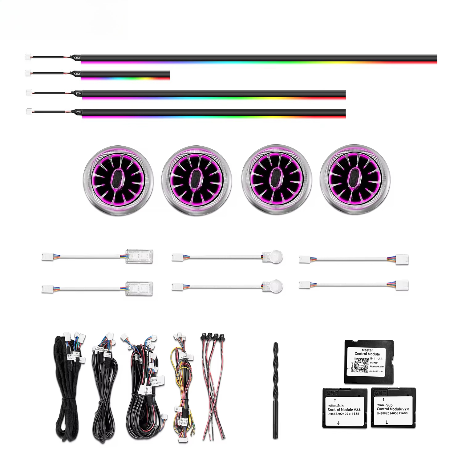 256 Colors LED Car Interior Am - Smart Accessories review and price