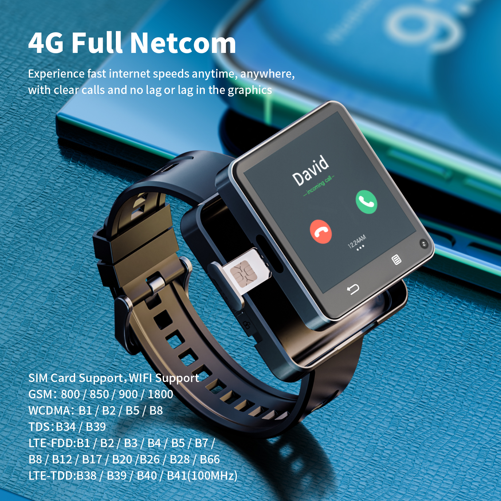 Domars Full Netcom multi-langu - Smartwatch Headset review and price