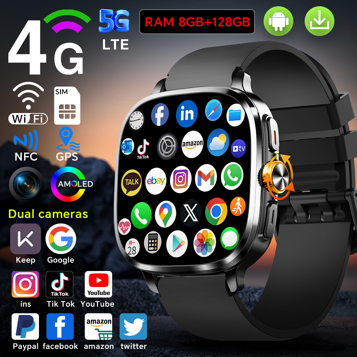 5G Full Netcom S99 Smartwatch  - Smartwatch Store review and price