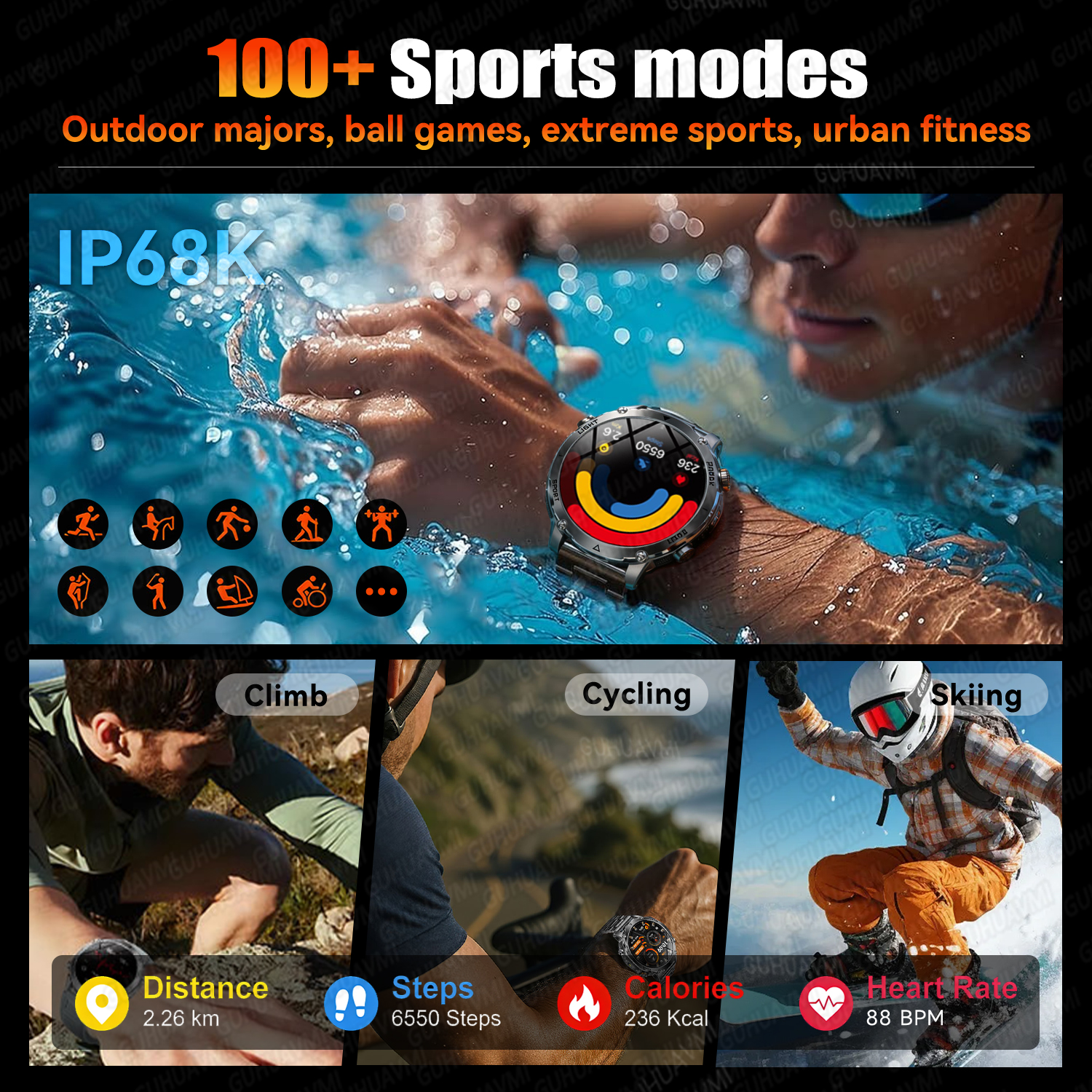 Newly Durable 1400mAh Large Ba - Android Smartwatch Accessories review and price
