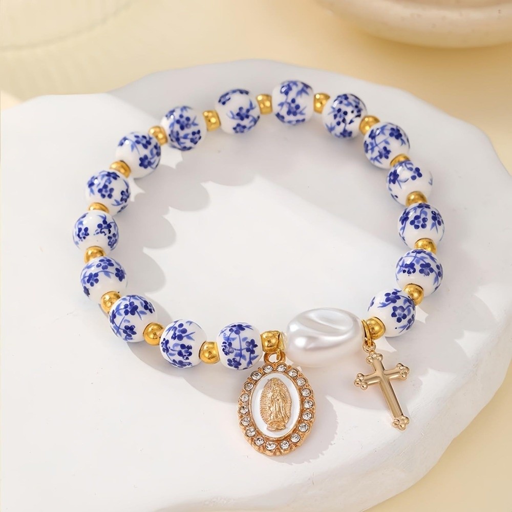 Chinese Style Blue and White P - Ceramic Link Bracelet review and price