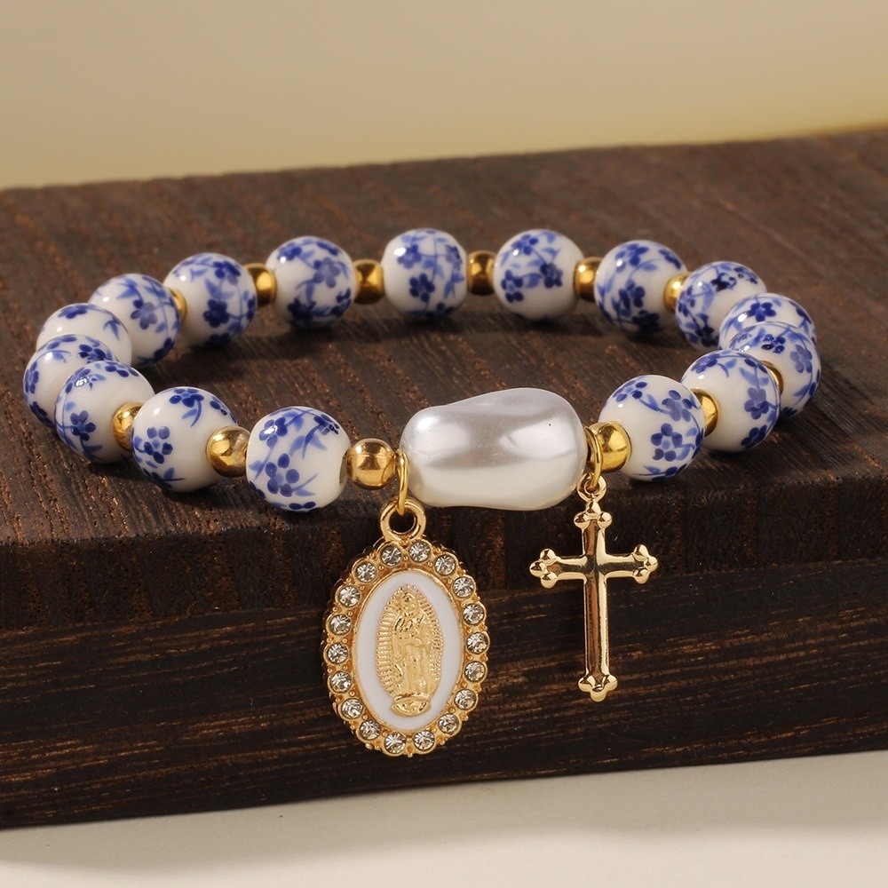 Chinese Style Blue and White P - Ceramic Link Bracelet review and price