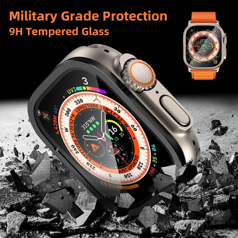 Tempered Glass Film+Metal Fram - Watch Case Bumper review and price